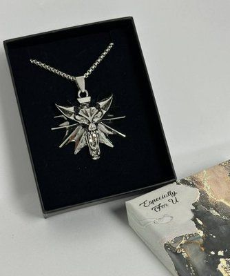 Подарунковий набір Кулон Відьмак The Witcher на ланцюжку 24 фото