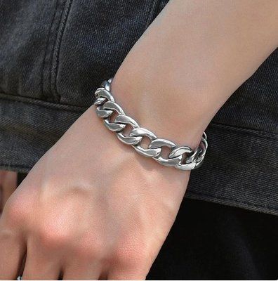Одинарный Браслет из нержавеющей стали панцерное плетение 11 мм 8040 фото